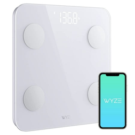 WYZE Scale S, Bluetooth connected Smart scale for Body Weight and BMI, Body Composition Analyzer, Body Fat Scale, Digital Bathroom Scale, Heart Rate Monitor, 400 lb