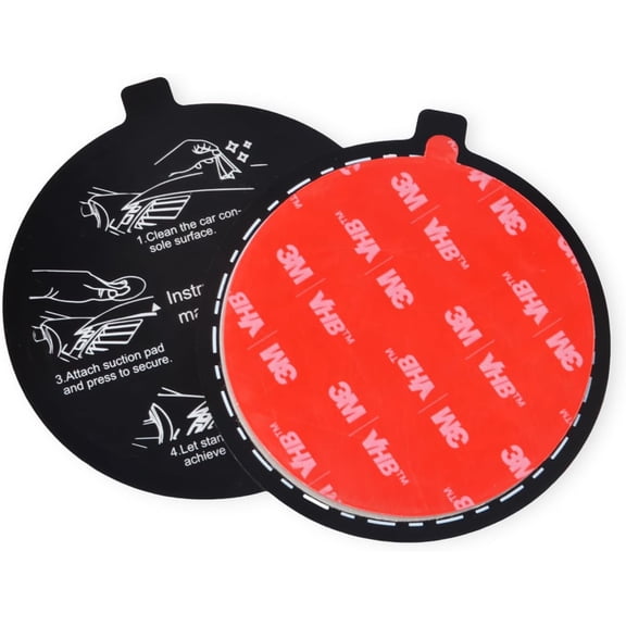 WYZWYZ Suction Cup Mounting Disk Dashboard Windshield Pad Mounting Plate for Car Phone Holder Handheld Radio Mount, 78mm Strong Adhesive Disc for Dash Camera, GPS, Tablet (2 Packs)