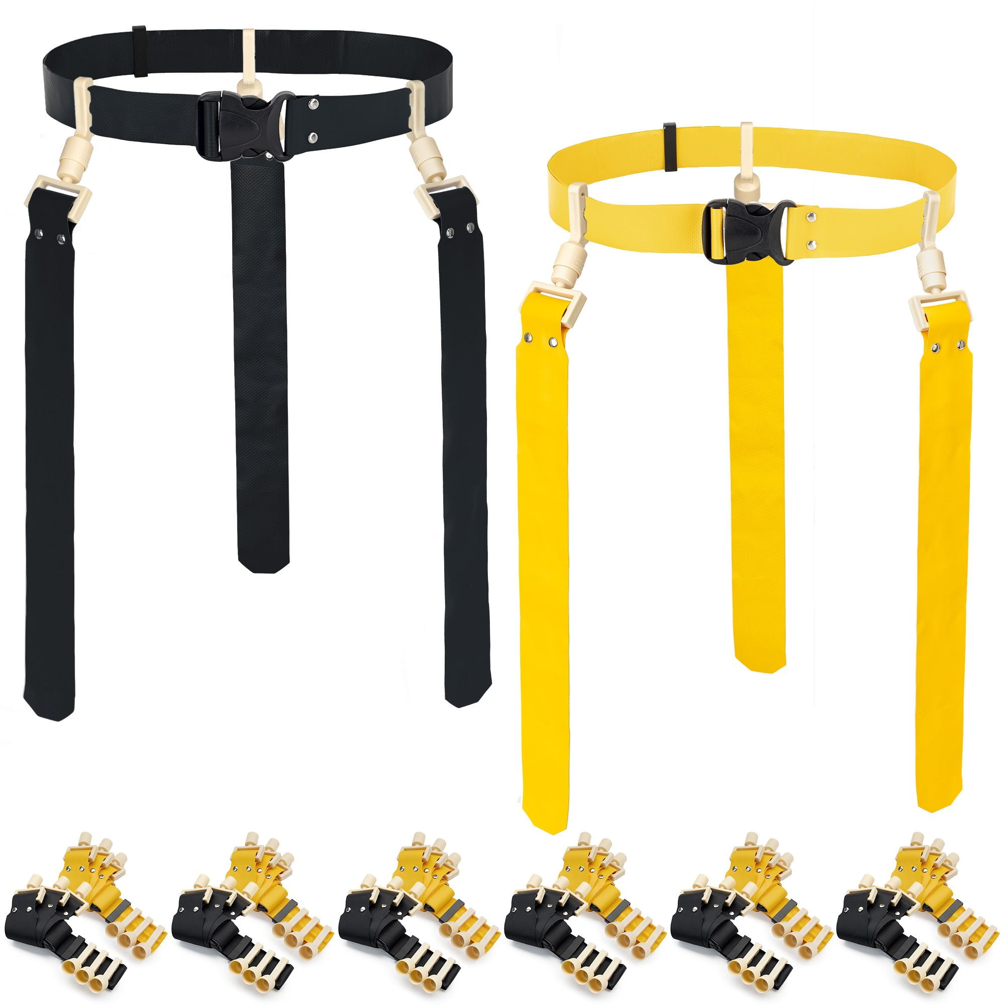 WYZworks 12 Player Popping Flag Football Youth/Adult Set, 3 Flags per