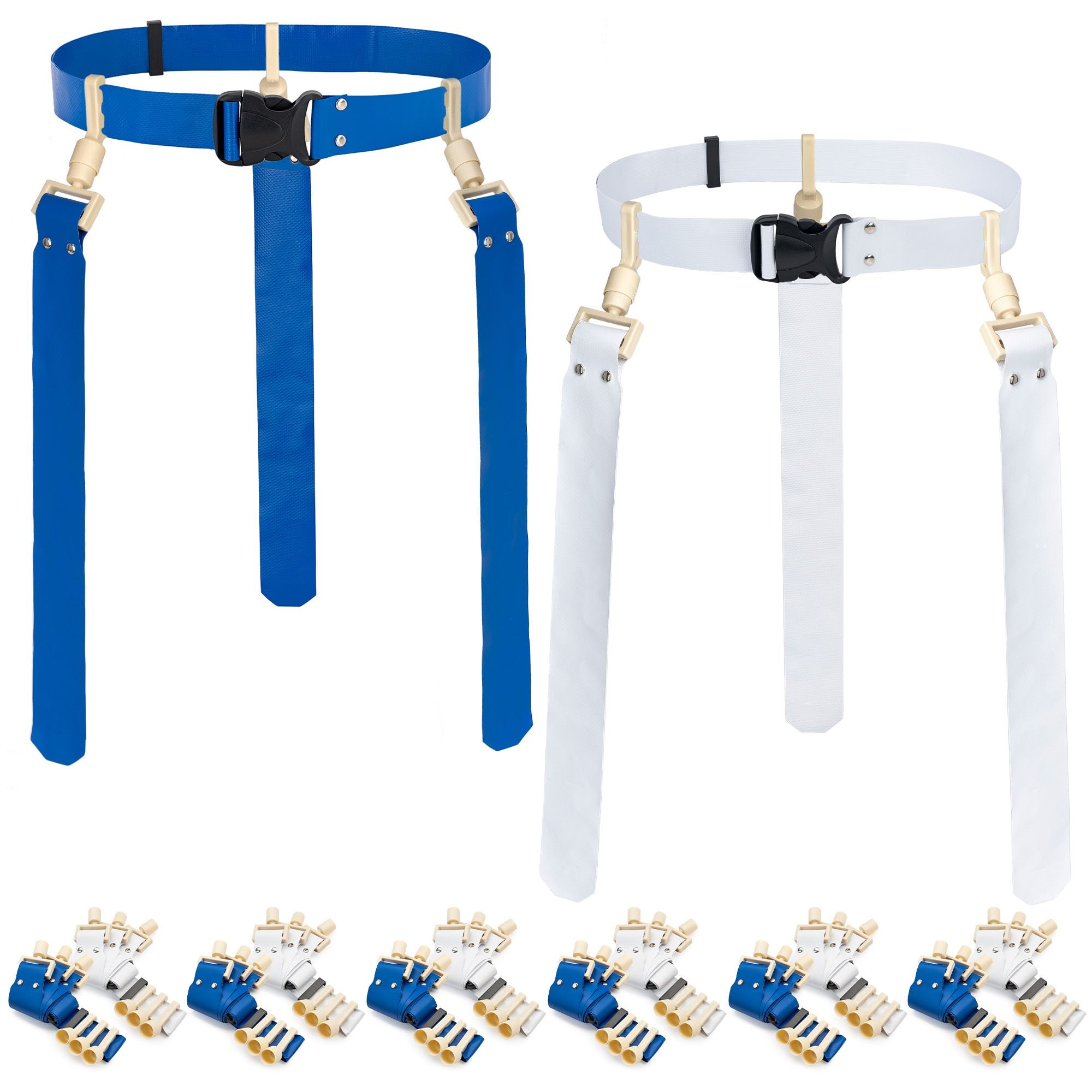 WYZworks 12 Player Popping Flag Football Youth/Adult Set, 3 Flags per