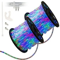 West Ivory 300 feet Multi-Color RGB LED Extendable Outside Tube Rope Lights - Permanent Exterior Outdoor Christmas Xmas Palm Tree Yard Holiday Decoration Accent Lighting | ETL Certified