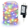 thumbnail image 1 of WYZworks 33 feet 100 LEDs String Starry Fairy Lights, 8 Modes w/6H Timer, Weather-Resistant, Transparent Wire, Plug-in, Multi-Colored, 1 of 8