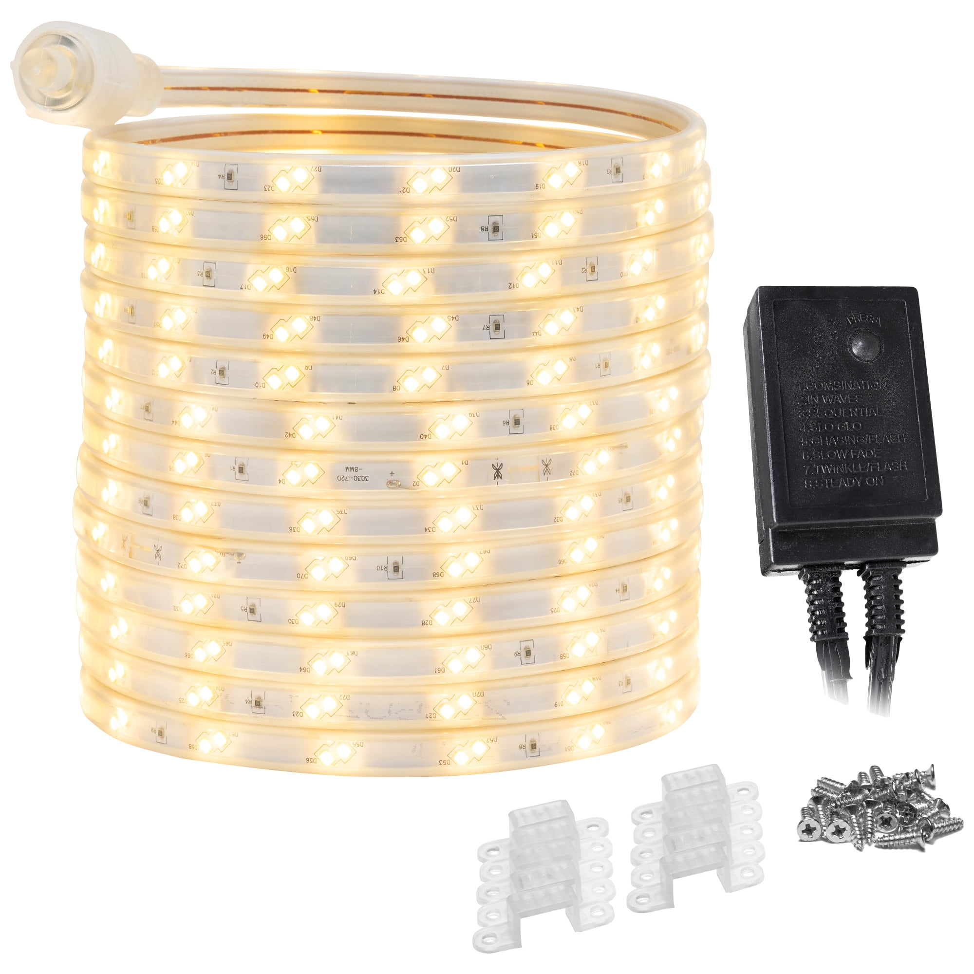 WYZworks 480LEDs, 25ft Warm White 16Mode LED Strip Light, SMD 2835