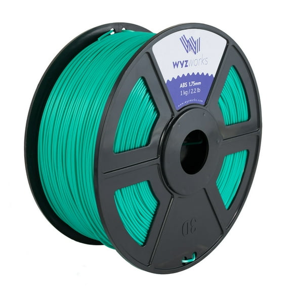 WYZworks ABS 1.75mm [ Turquoise ] Premium 3D Printer Filament - Dimensional Accuracy +/- 0.05mm 1kg / 2.2lb + [ Multiple Color Options Available ]