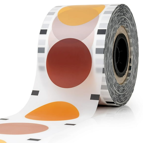 WYZworks Cup Sealer Film, 4 Brown Tones Lid Colors, Seals 3275 cups per roll @ 90mm-105mm, for Milk Tea, Coffee & Autumn Fall Seasonal Drinks Bubble Boba Beverage Sealing Film for PP Plastic Cup