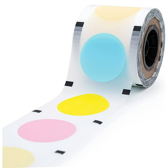 WYZworks Cup Sealer Film Sealing for PP and Paper type, with 4 Lid Colors, Seals 1000 cups per roll @ 90mm-105mm, Bubble Boba Milk Tea Lid