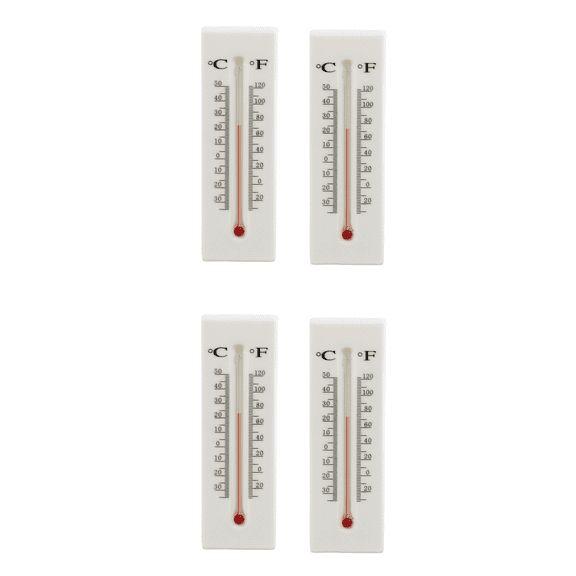 WYZworks - Thermometer Hide a Key Holder House Car Stash Temperature Ideal for Indoor and Outdoor Purposes - Temperature and Humidity Meter with Celsius/Fahrenheit (/) Hidden Key Holder - 4 Pack