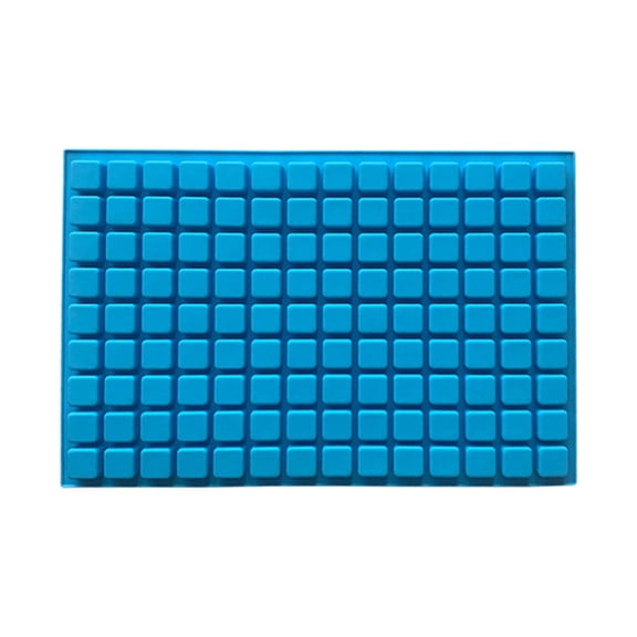 WYanRUI 126 Cavity Mini Square Silicone Ice Cube Mold, Flexible Non Stick Candy Tray for Coffee Ice Gummy Jelly Chocolate Caramel Homemade Dessert Making Tool