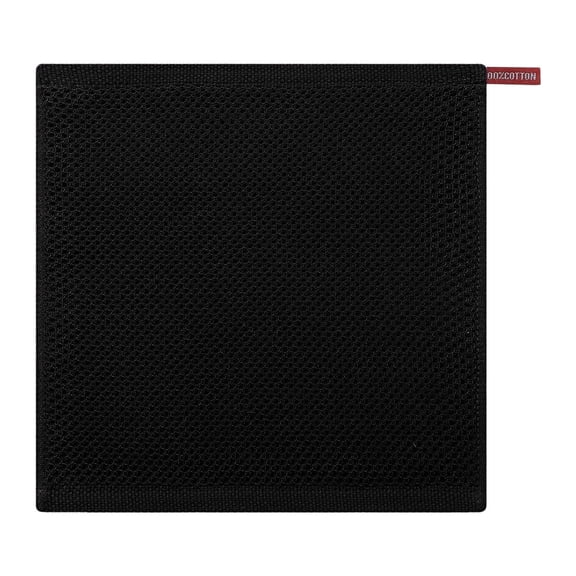 WYanRUI Black Waffle Honeycomb Weave Kitchen Dish Cloths, Absorbent Reusable Cleaning Towels with Hanging Loops for Glass Counter Pot Home Wiping Supplies