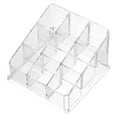 thumbnail image 1 of WYanRUI Clear Multi Grid Acrylic Lipstick Organizer, Slotted Desktop Makeup Storage Holder for Lip Gloss Nail Polish Cosmetic Vanity Counter Beauty Accessory Caddy,15*11*8cm,Clear, 1 of 4
