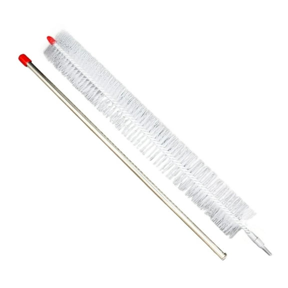 WYanRUI Detachable Extendable Nylon Bristle Cleaning Brush, Long Metal Shaft Scrubber for Car Radiator Washing Machine Narrow Hard To Reach Space Maintenance Tool