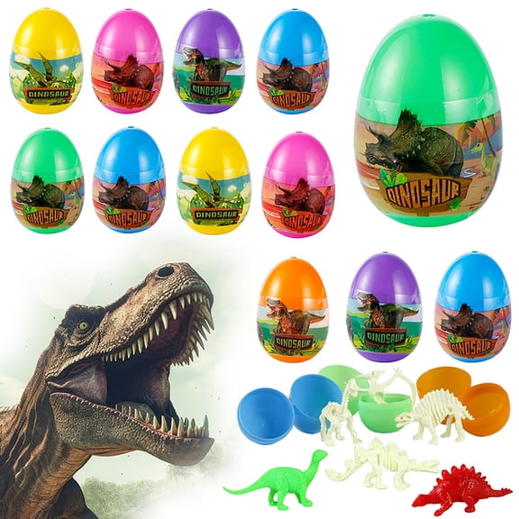 WYanRUI Dinosaur Surprise Easter Eggs - Hatchling Blind Egg Unique Game Toy for Kids Party, Prizes & Creative Playï¼Pink - 6x4cm