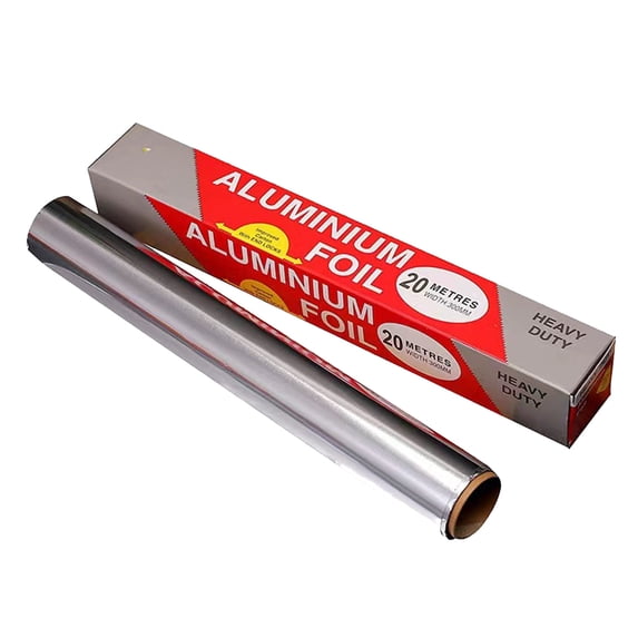 WYanRUI Heavy Duty Thickened Household Aluminum Foil Roll with Convenient Cutter Box, Heat Resistant Kitchen Bakeware Supply for Baking Roasting BBQ Food Wrapping Storage