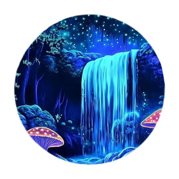 WYanRUI Round Decorative Printed Drink Coasters, Absorbent Table Cup Mats with Assorted Art Patterns for Home Desk Coffee Tea Mugs Party Housewarming Gift Supply,10cm,Multicolor