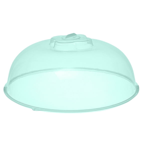 WYanRUI Transparent Dome Microwave Splatter Cover with Steam Vents & Grip Handle, Oil Proof Food Heating Lid for Fridge Storage Daily Household Meal Prep Kitchen Accessory