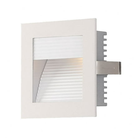 WZ-102W-Elk Home-One Light Wall Recessed Step Light with Corrugated Trim