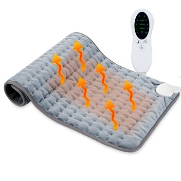 Temperature Controller Pad Sunbeam King-size Moist/Dry Heating Pad with Ultra Heat Technology, 4 ...
