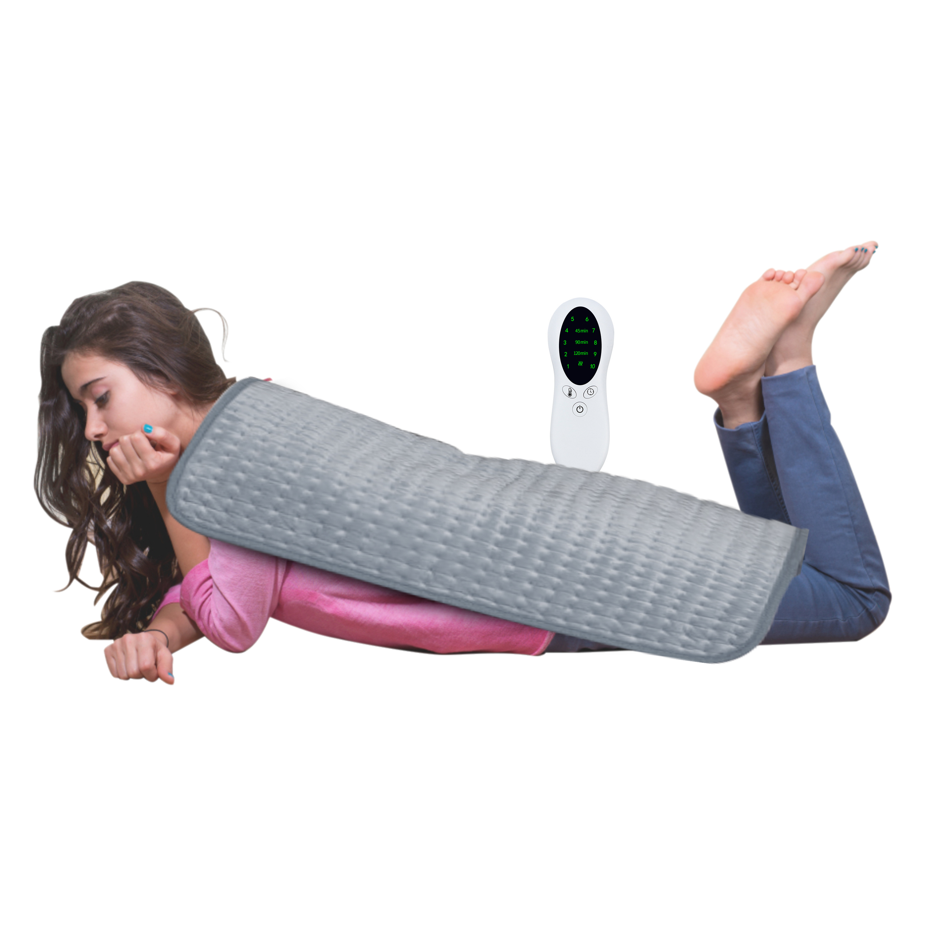 WZCPCV 17" x 33" Electric Heating Pad ,Weighted Heating Pad for Back