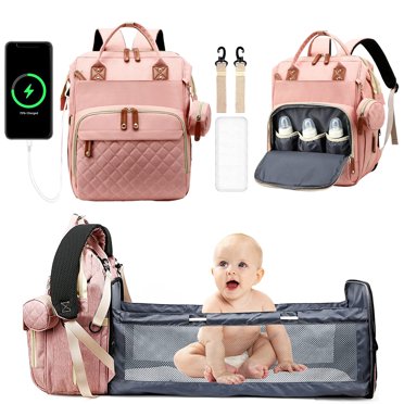 Kemier Diaper Bag Backpack with Changing Station Large Baby Diaper Bags ...