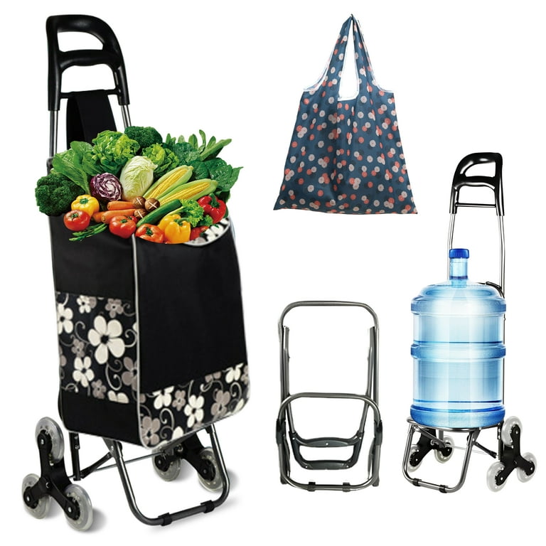 WZCPCV Portable Stairs Climber Trolley, Folding Utility Cart