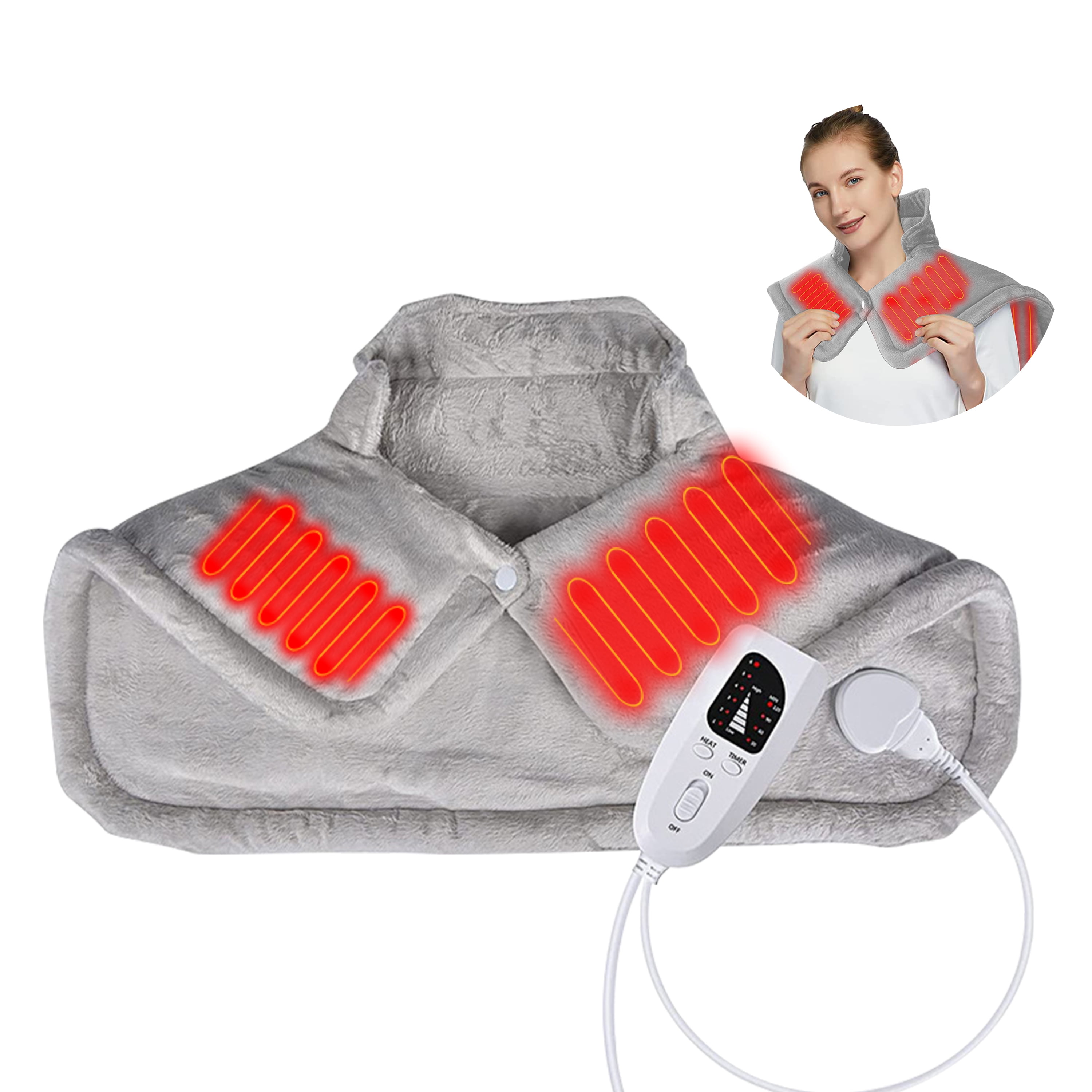 WZCPCV Heating Pad for Neck,Neck and Shoulder Heating Pad Pain Relief