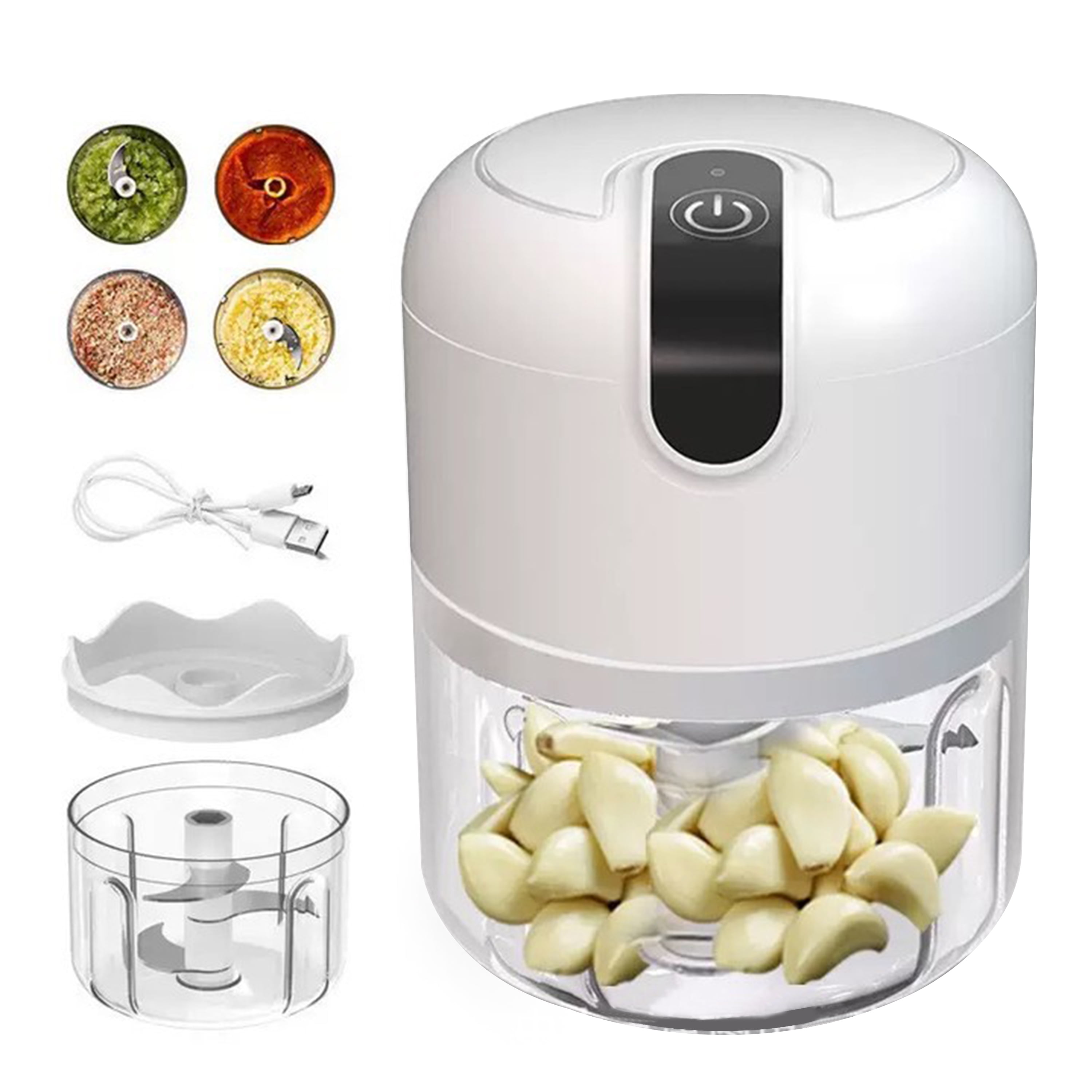 WZCPCV Mini Electric Garlic Chopper Food Processor,250ML Garlic