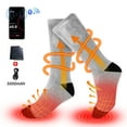 thumbnail image 1 of WZCPCV Rechargeable Electric Heated Socks with APP Control 5000mAh Rechargeable Heated Socks for Men WomenBattery Heated Socks for Skiing Camping Running Cycling,Gary, 1 of 7