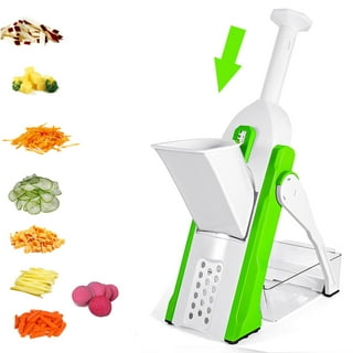 Mainstays 8pc Safe Mandoline Slicer High-Quality Multi-function Vegetable  Slicer (Green Glaze) - Yahoo Shopping