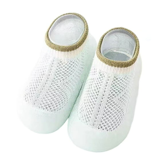 WZEIIOT Baby Boys Sneakers Soft Sole Non- Spring Summer Thin Breathable Mesh First Walking Shoes Toddlers Boys Girls Indoor Lightweight Comfortable Sock Shoes Us Size:4