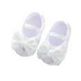 thumbnail image 1 of WZEIIOT Baby Girls Rhinestone First Walking Shoes Sporty Active Soft Sole Shoes with Elastic Straps, 1 of 5