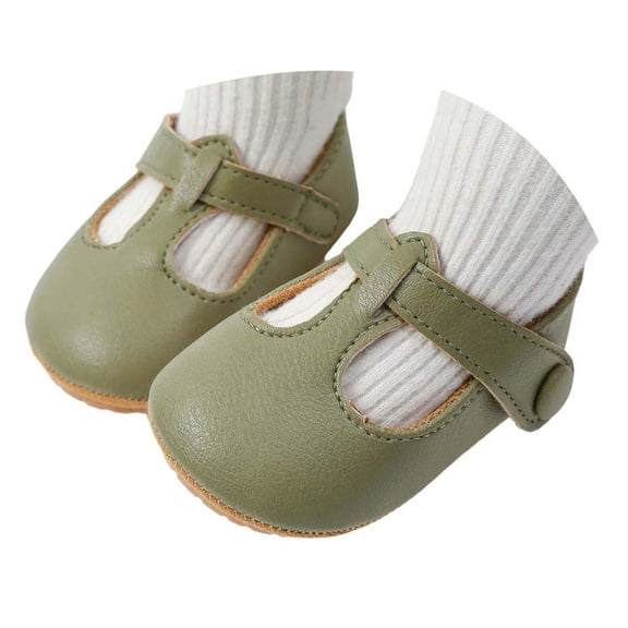 WZEIIOT Baby Girls Sandals Solid Soft Sole First Walking Shoes Princess Shoe Spring Summer Fall Comfortable Infant Girls Casual Close Toe Sandals