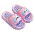 thumbnail image 1 of WZEIIOT Baby Girls Slide Sandals Cute Cartoon Bunny Bathroom Pool Sandals Non- Open Toe Pillow Slippers Outdoor Lightweight Breathable Home House Shoes Us Size:8.5, 1 of 4