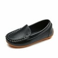 thumbnail image 1 of WZEIIOT Boys Flat Loafers Unisex Solid Color Soft Sole Comfortable Shoes Casual Slip On Sneakers, 1 of 5
