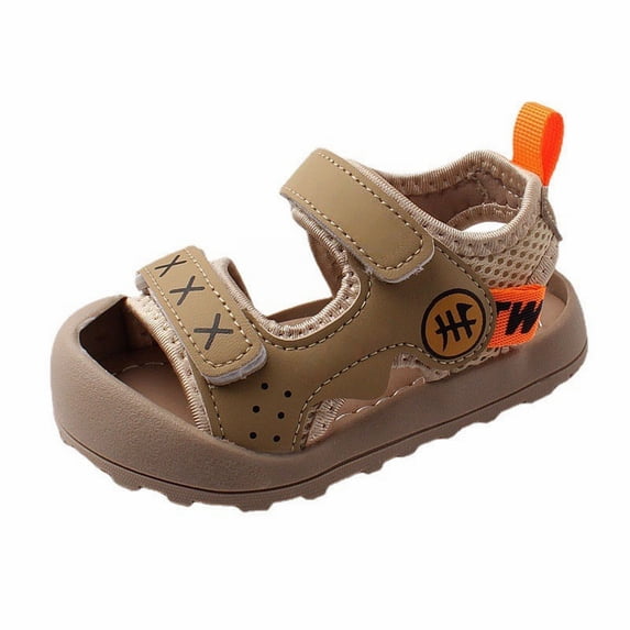 WZEIIOT Boys Summer Sandals Adjustable Straps Soft Sole Outdoor Athletic Walking Shoes