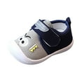 thumbnail image 1 of WZEIIOT Girls First Walking Sneakers Color Blocking Embroidery Casual Non-Skid Breathable Shoes, 1 of 4
