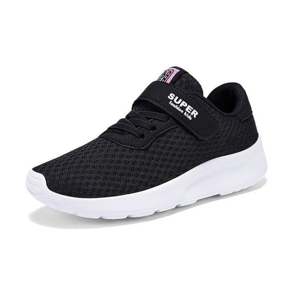 WZEIIOT Girls Mesh Running Shoes Lightwight Breathable Slip On Athletic Sport Sneakers