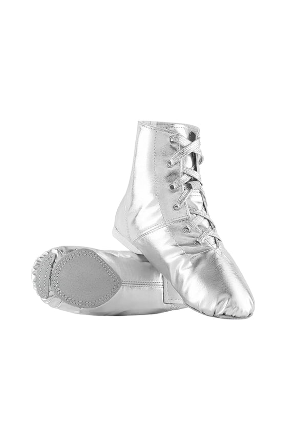 Girls Short Jazz Dance Boots Solid Patent Soft Sole Non Lace-Up Comfortable Boots