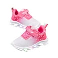 thumbnail image 1 of WZEIIOT Girls Sneakers For Toddlers Light Up Walking Shoes Non Slip Comfortable Breathable Casual Outdoor Play Shoes For Age 1 6, 1 of 5