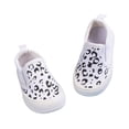 thumbnail image 1 of WZEIIOT Girls Sneakers Leopard Print Comfortable Slip On Casual Breathable Canvas Shoes, 1 of 3