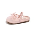 thumbnail image 1 of WZEIIOT Girls Summer Princess Slippers Lace Bowknot Slip On Closed Toe Casual Backless Shoes, 1 of 4