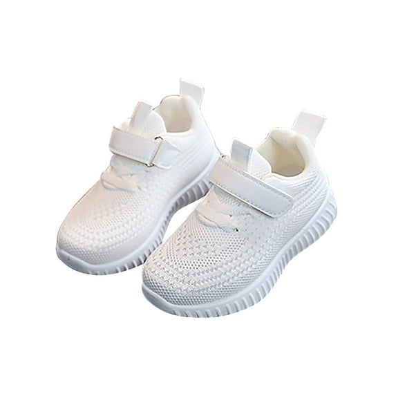 WZEIIOT Girls Sneakers Solid Color Socks Shoes Sports Shoes Baby Boys Girls Casual Breathable Sneaker Weave Athletic Running Shoes