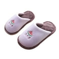 thumbnail image 1 of WZEIIOT Toddler Boys Slippers Fall Winter Cute Indoor Footwear Kids Soft Comfortable Anti Slip Bedroom House Shoes For Boys And Girls Us Size:14.5, 1 of 3