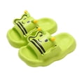 thumbnail image 1 of WZEIIOT Toddler Girls Cute Slide Sandals Thick Sole Non- Bathroom Shower Slippers Funny Cartoon Bee Outdoor Cozy Sandals Lightweight Breathable Footwear Shoes Us Size:8.5, 1 of 3