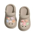 thumbnail image 1 of WZEIIOT Toddler Girls Sandal Cute Non- Soft Sole Cartoon Garden Clogs Shoes Unisex Waterproof Breathable Lightweight Indoor Outdoor -On Beach Slippers, 1 of 3