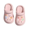 thumbnail image 1 of WZEIIOT Toddler Girls Sandal Cute Non- Soft Sole Cartoon Garden Clogs Shoes Unisex Waterproof Breathable Lightweight Indoor Outdoor -On Beach Slippers, 1 of 3