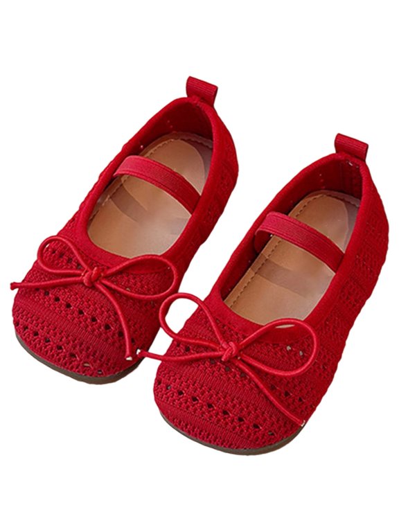 Toddler Girls Sandals Summer Breathable Bow Princess Shoes Casual Everyday Wear Comfortable Lightweight Baby Girl Closed Toe Sandals