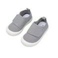 thumbnail image 1 of WZEIIOT Toddler Girls Sneakers Solid Color With Velcro Strap Athletic Shoes Casual Soft Comfortable Trainers Walking Shoes For Kids Girls Boys, 1 of 7