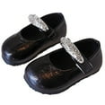 thumbnail image 1 of WZEIIOT Toddler Kids Girls Dress Shoes Sole Slip Casual Comfortable Footwear With Rhinestones Fasionable Simple Casual Everyday Wear Mary Jane Princess Shoes Us Size:8, 1 of 3