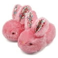 thumbnail image 1 of WZEIIOT Toddler Kids Girls Slippers Kawaii Bunny Cozy Plush Shoes Unisex Winter Warm Soft Indoor Outdoor Slip On Comfortable Fuzzy Footwear Us Size:10, 1 of 5