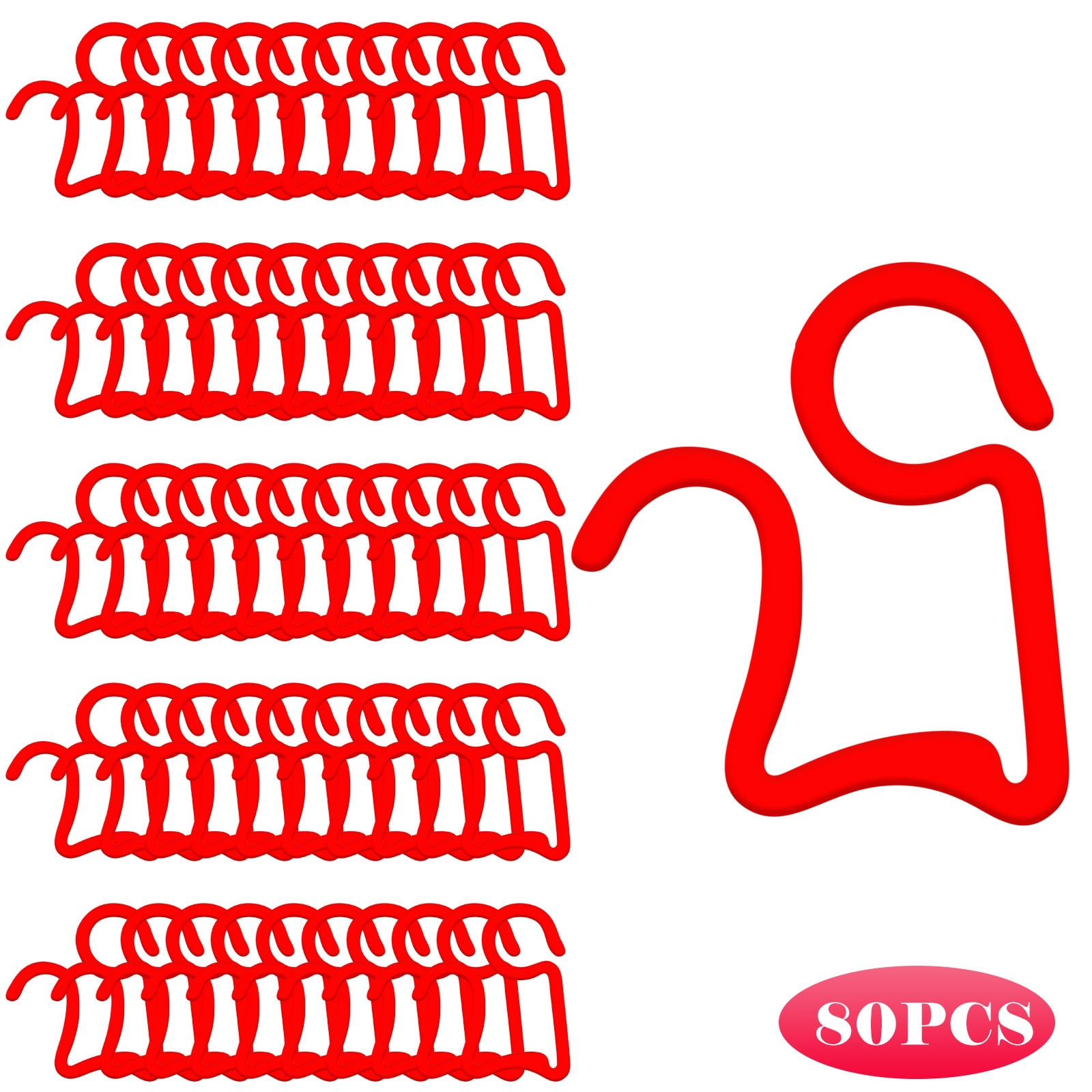 WZHXIN Command Hooks,80 Christmas Light Clips Holiday Light Clips